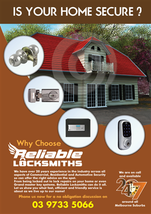 Flyer Design by Impressive Solutions for reliable locksmiths | Design: #1843774