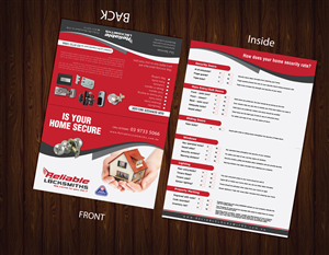 Diseño de Flyer por meet007 para reliable locksmiths | Diseño: #1845050