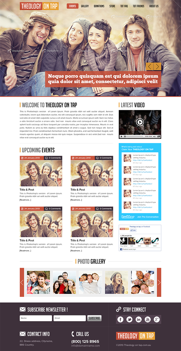Design Wordpress par Mayank Patel pour Ex Corde Pictures | Design #1851469
