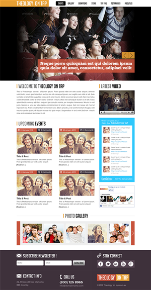 Design Wordpress par Mayank Patel pour Ex Corde Pictures | Design : #1851473