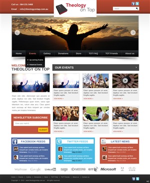 Design Wordpress par pb pour Ex Corde Pictures | Design : #1840193