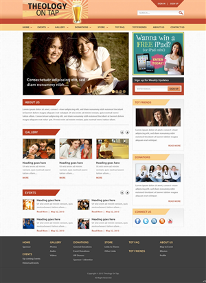 Design Wordpress par pb pour Ex Corde Pictures | Design : #1848437