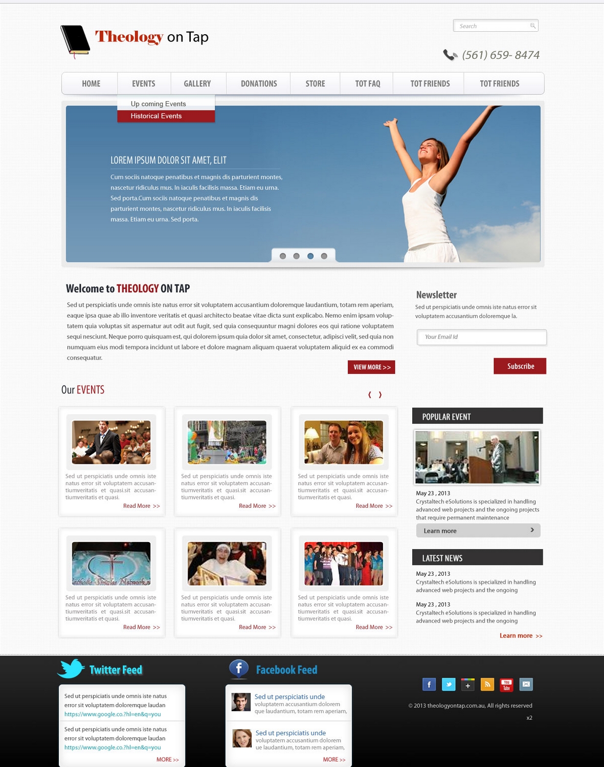 Diseño Wordpress por pb para Ex Corde Pictures | Diseño #1848443