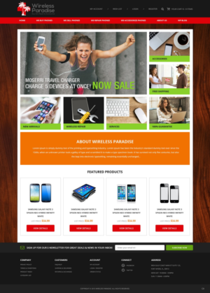 Web Design by pb for Wireless Paradise Franchising | Design: #7198764