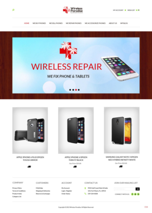 Web Design by pb for Wireless Paradise Franchising | Design: #7198765