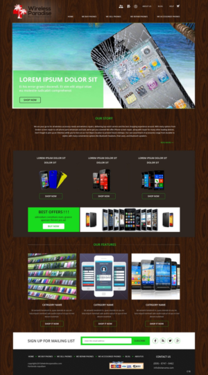 Web Design by pb for Wireless Paradise Franchising | Design: #7198767