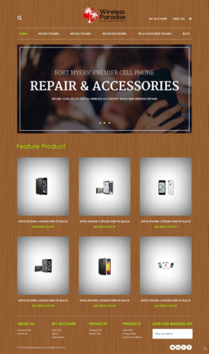 Web Design by pb for Wireless Paradise Franchising | Design: #7198769