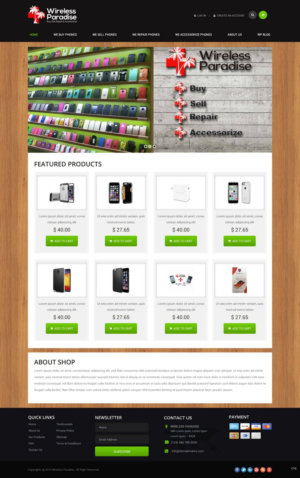 Web Design by pb for Wireless Paradise Franchising | Design: #7205215