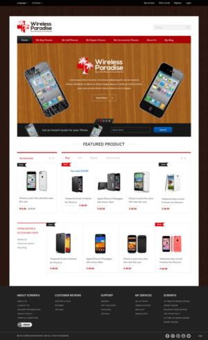 Web Design by pb for Wireless Paradise Franchising | Design: #7398666