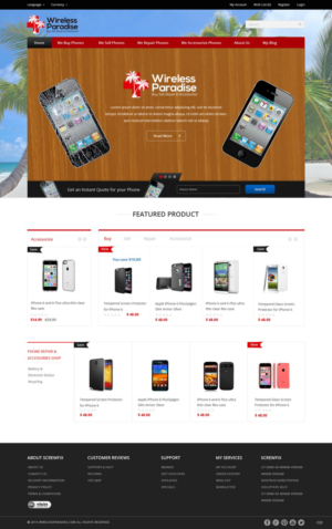 Web Design by pb for Wireless Paradise Franchising | Design: #7398672