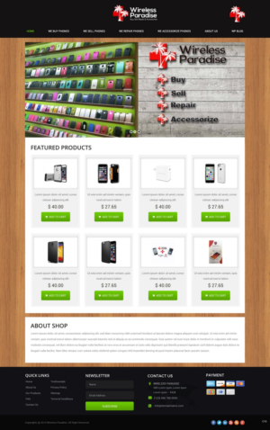 Web Design by pb for Wireless Paradise Franchising | Design: #7408947