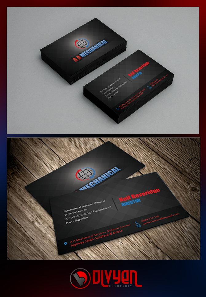 Business Card Design by Divyen Bhadeshiya for this project | Design: #1827298