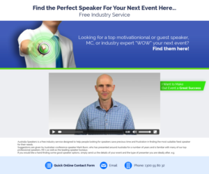 Simple, High-Class Web Design Wanted - Motivational Speakers Site | Web Design by Anthony