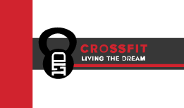Crossfit Living The Dream Contact Cards  | Business Card Design by Ai