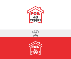 FCA / 40 Years / First in Flooring | Logo Design by NguvuMX
