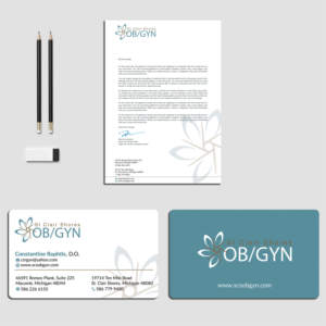 Modern but classy OBGYN needs a business card and letter head | 244 ...