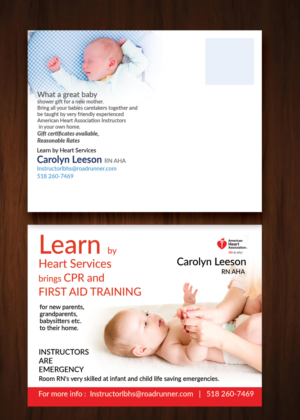Postcard Design by uk for Learn by Heart Services | Design #7239955