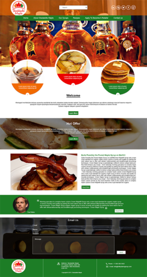 Web Design by web deskers for Maple Syrup Direct | Design #7232360