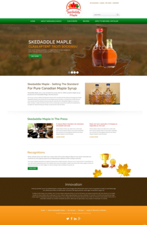 Web Design by pb for Maple Syrup Direct | Design: #7222817