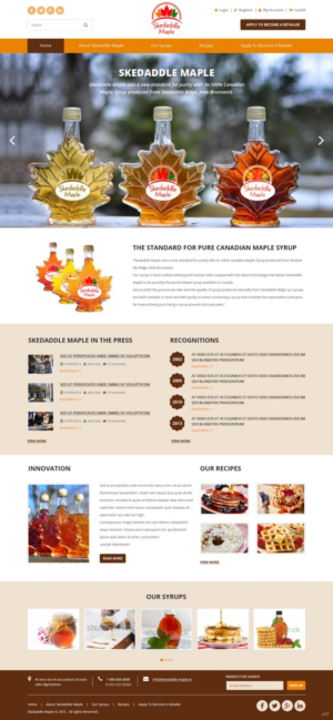 Web Design by pb for Maple Syrup Direct | Design: #7222818