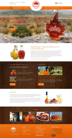 Web Design by pb for Maple Syrup Direct | Design: #7222820