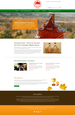 Web Design by pb for Maple Syrup Direct | Design: #7222821