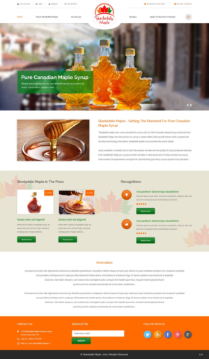 Web Design by pb for Maple Syrup Direct | Design: #7227389