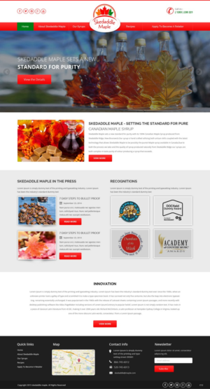 Web Design by pb for Maple Syrup Direct | Design: #7233759