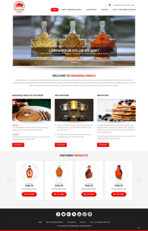 Web Design by pb for Maple Syrup Direct | Design: #7233763