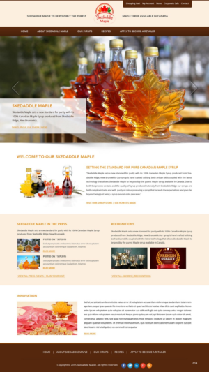 Web Design by pb for Maple Syrup Direct | Design #7233770
