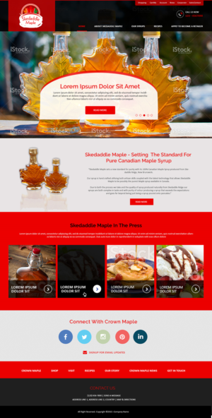 Web Design by Creations Box 2015 for Maple Syrup Direct | Design: #7232978