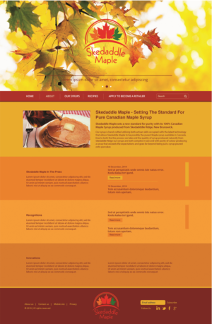 Web Design by Logo Xtudio for Maple Syrup Direct | Design: #7234148