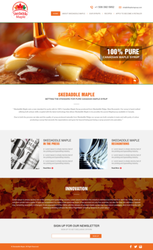 Web Design by Roy for Maple Syrup Direct | Design #7238376