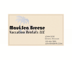 Logo Design by TheCoordinator for Maui Sea Breeze Vacation Rentals LLC | Design: #7306590