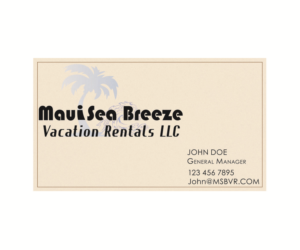 Logo Design by TheCoordinator for Maui Sea Breeze Vacation Rentals LLC | Design: #7306698