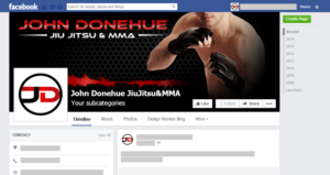 Brazilian Jiu Jitsu and MMA gym. Incorporating fitness and self defence classes. | Facebook Design by MNM
