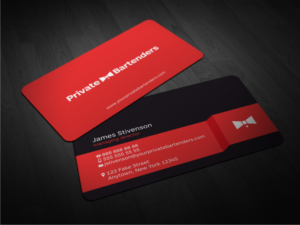 Mobile Bartending Service Business Cards | Business Card Design by Atvento Graphics