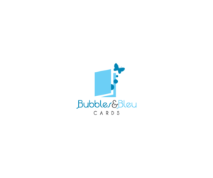 Logo Design by Dzains for Bubbles & Bleu Cards | Design: #7256008