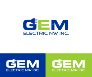 Logo Design by Sarah Graphic for G.E.M. Electric NW, Inc. | Design: #7231011