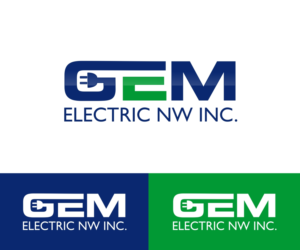Logo Design by Sarah Graphic for G.E.M. Electric NW, Inc. | Design: #7231327