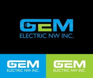 Logo Design by Sarah Graphic for G.E.M. Electric NW, Inc. | Design: #7231330