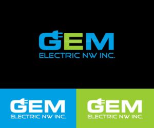 Logo Design by Sarah Graphic for G.E.M. Electric NW, Inc. | Design: #7231379