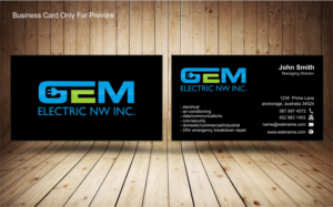 Logo Design by Sarah Graphic for G.E.M. Electric NW, Inc. | Design: #7242399