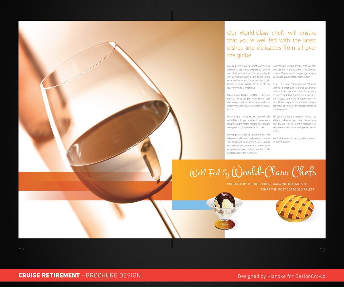 Brochure Design by kianoke for Cruise Retirement Ltd. | Design #1924061