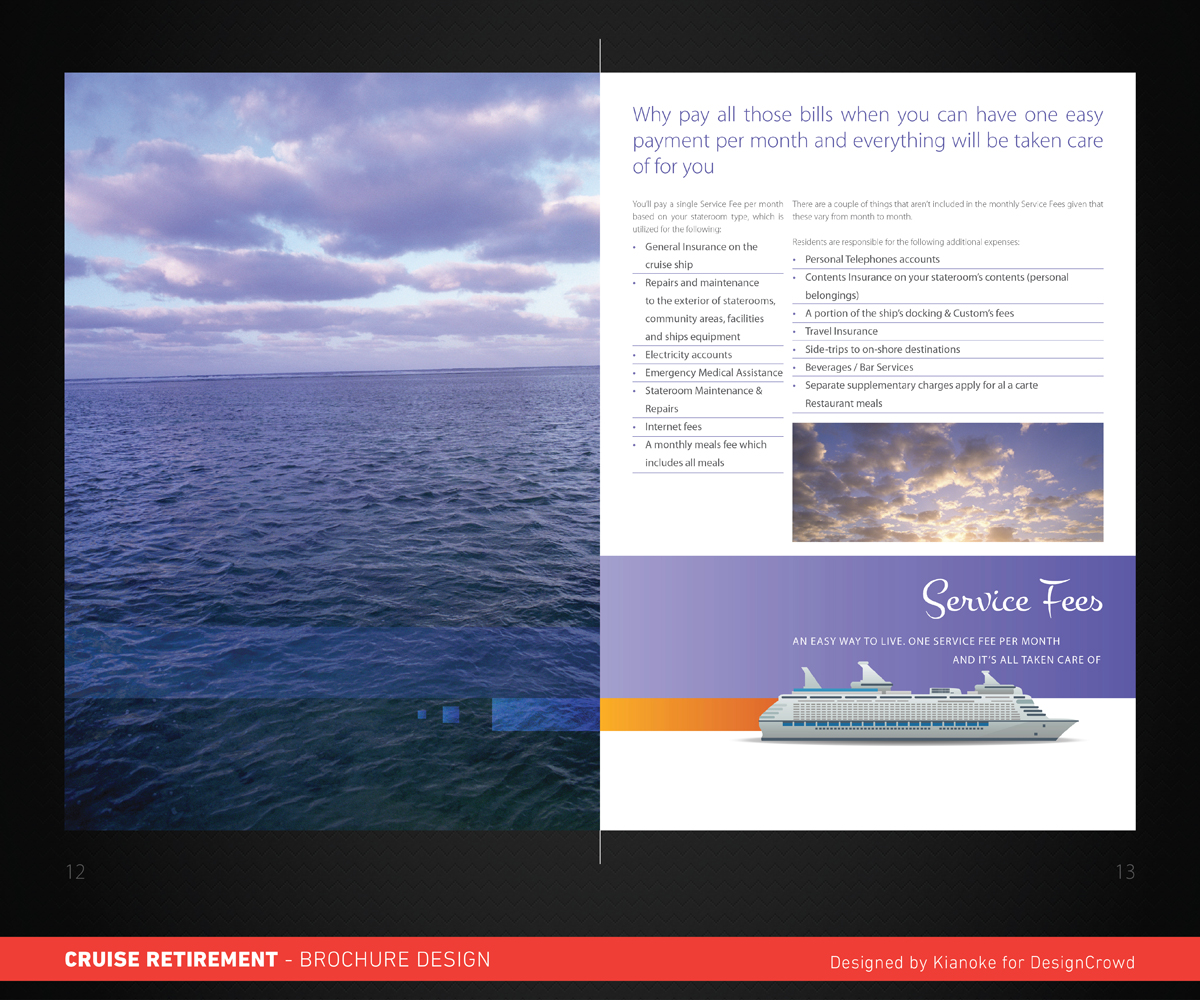 Brochure Design by kianoke for Cruise Retirement Ltd. | Design #1924089