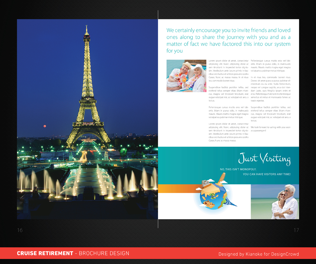 Brochure Design by kianoke for Cruise Retirement Ltd. | Design #1924097