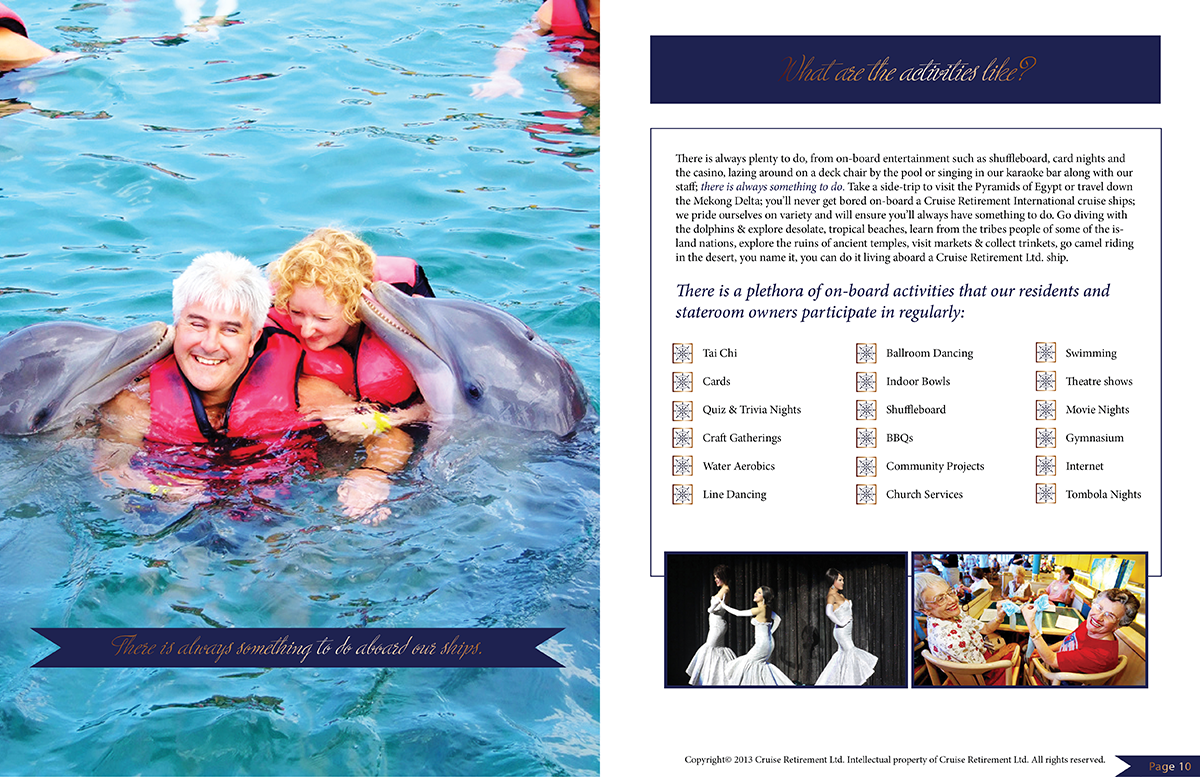 Brochure Design by JAC Marketing for Cruise Retirement Ltd. | Design #1958713