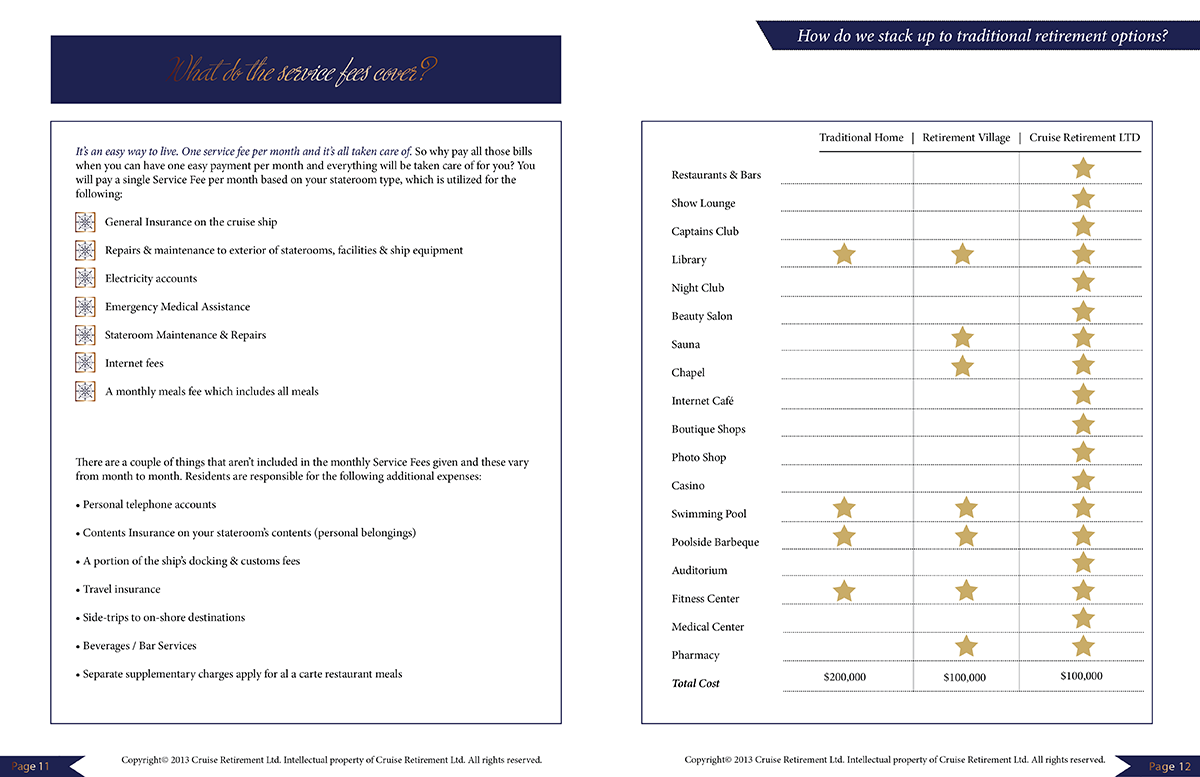 Brochure Design by JAC Marketing for Cruise Retirement Ltd. | Design #1958714