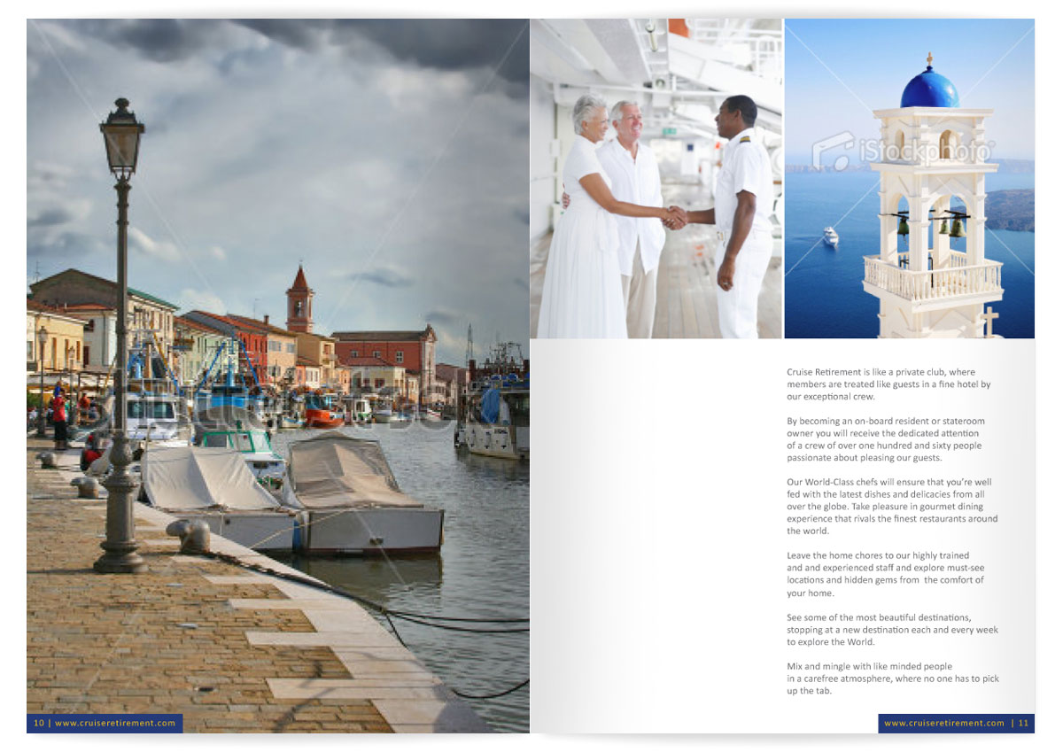 Brochure Design by tanya for Cruise Retirement Ltd. | Design #1904653