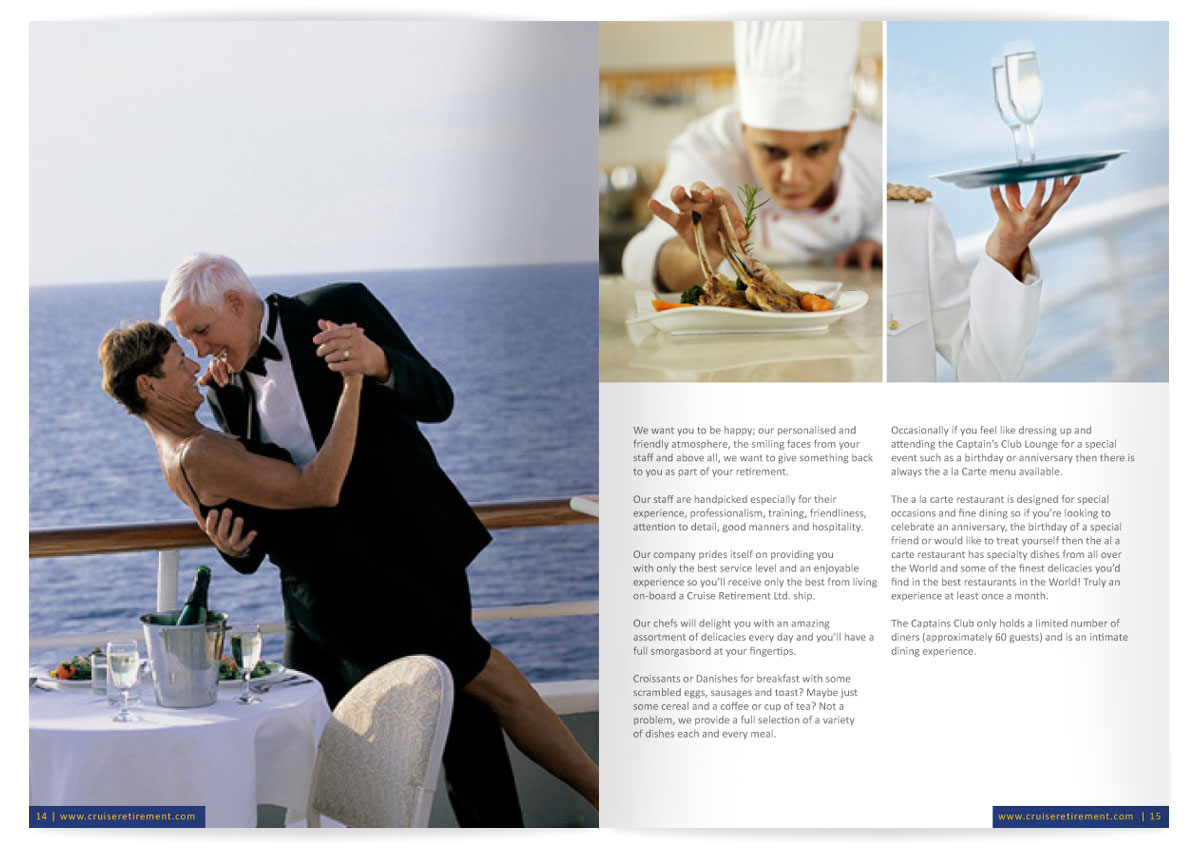 Brochure Design by tanya for Cruise Retirement Ltd. | Design #1904661